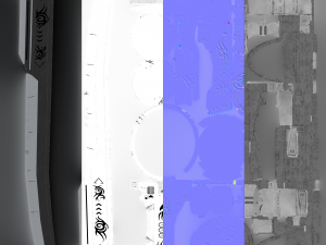 samurai sword 4 - scifi dark steel blade low-poly 3D Model