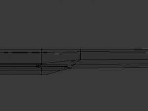 samurai sword 4 - scifi dark steel blade low-poly 3D Model