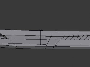 sci-fi samurai sword 5 - flame blade low-poly Model 3D