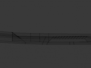 sci-fi samurai sword 5 - flame blade low-poly Model 3D