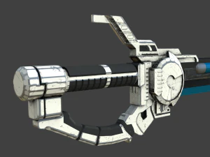 sci-fi futuristic blade - low-poly 3D Model