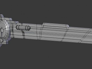sci-fi futuristic blade - low-poly 3D Model