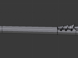 corrupt futuristic samurai sword low-poly Modèle 3D