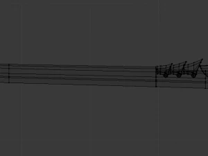 corrupt futuristic samurai sword low-poly 3D Model