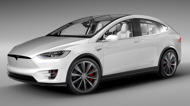 Tesla model x Modelo 3D .c4d .max .obj .3ds .fbx .stl .blend 
