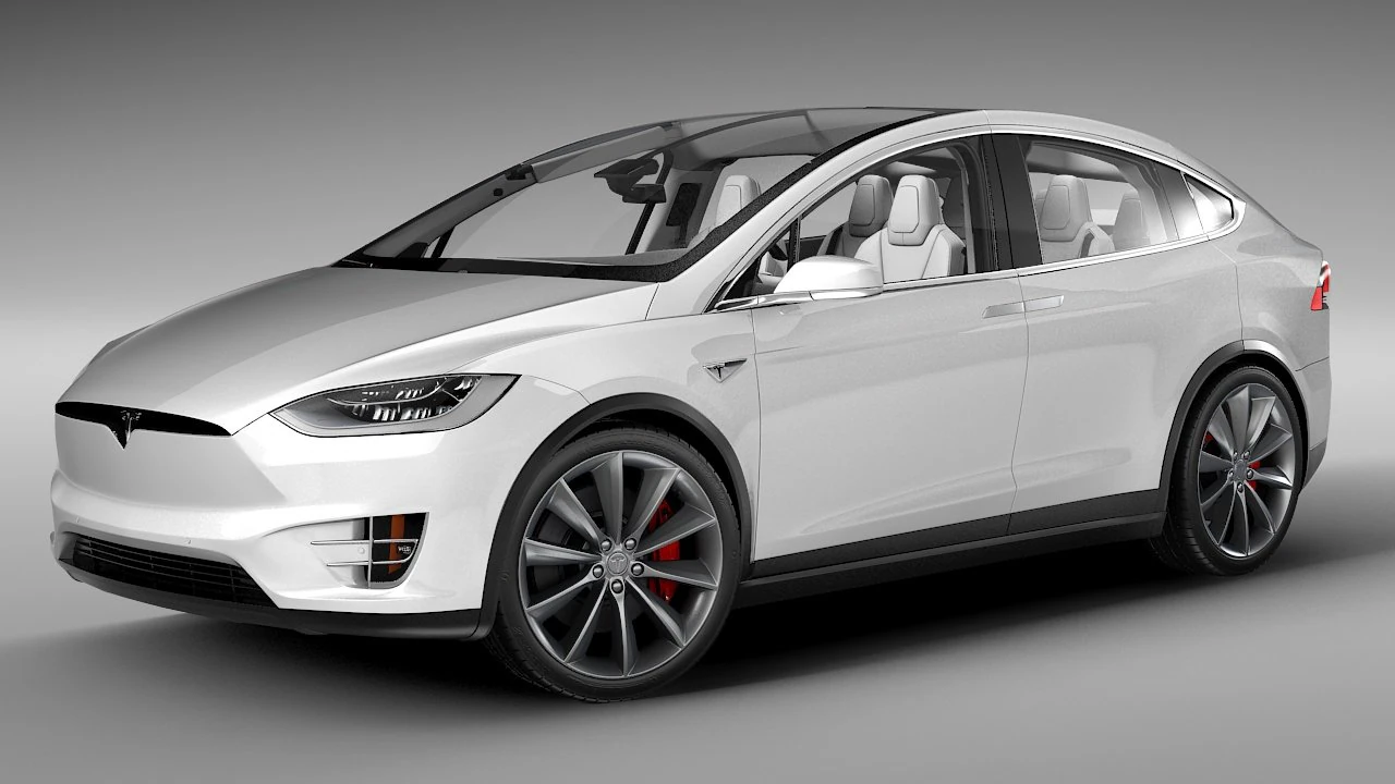 Tesla model x 3D Model .c4d .max .obj .3ds .fbx .stl .blend