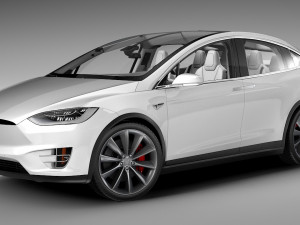 Tesla model x Modelo 3D