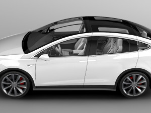 Tesla model x Modelo 3D