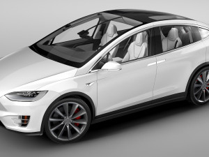 Tesla model x Modelo 3D