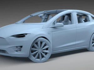 Tesla model x 3D Model