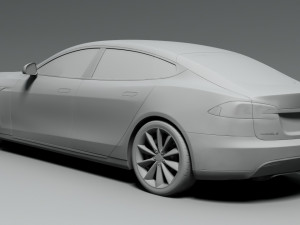 Tesla models s 2018 Modello 3D