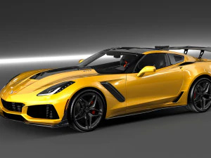 chevrolet corvette zr1 2019 3D Model