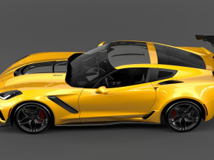chevrolet corvette zr1 2019 3D मॉडल