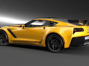 chevrolet corvette zr1 2019 3D मॉडल