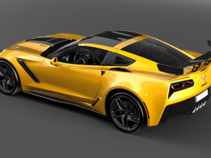 chevrolet corvette zr1 2019 3D मॉडल