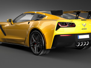 chevrolet corvette zr1 2019 3D मॉडल