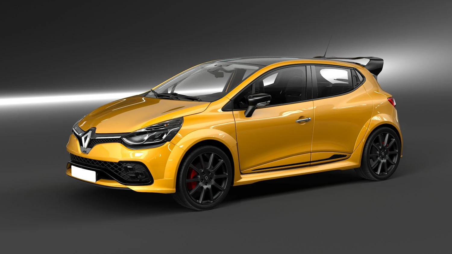 renault clio rs 2017 3D Model .c4d .max .obj .3ds .fbx .stl .blend 