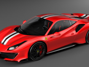 ferrari 488 pista Modello 3D