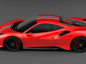 ferrari 488 pista Modello 3D