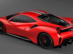 ferrari 488 pista 3D Model