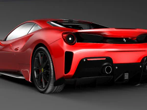 ferrari 488 pista 3D Model