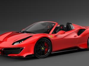 ferrari 488 pista spyder Modello 3D