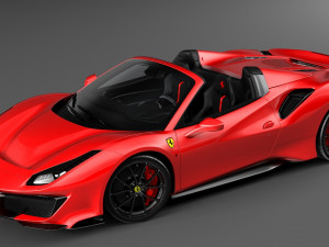 ferrari 488 pista spyder Modello 3D
