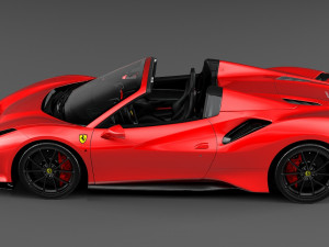 ferrari 488 pista spyder Modello 3D