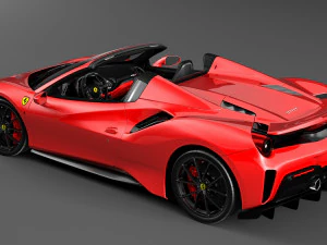ferrari 488 pista spyder Modelo 3D