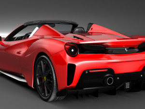 ferrari 488 pista spyder Modello 3D