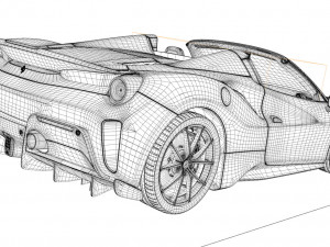 ferrari 488 pista spyder Modello 3D