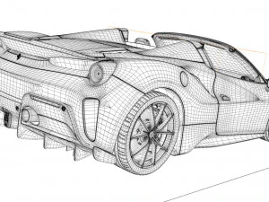 ferrari 488 pista spyder Modelo 3D