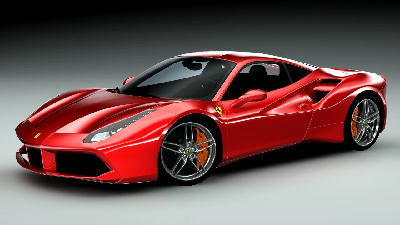 ferrari 488 gtb 3D Model .c4d .max .obj .3ds .fbx .stl .blend