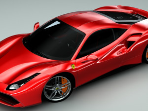 ferrari 488 gtb Model 3D
