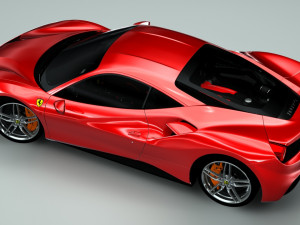 ferrari 488 gtb Model 3D