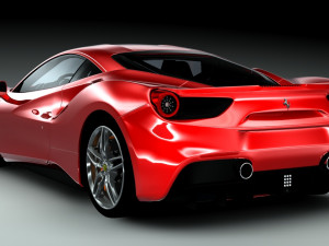 ferrari 488 gtb Model 3D