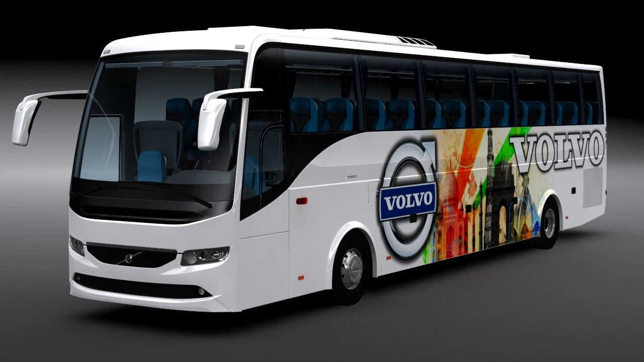 Volvo b9r 4x2 3D Model .c4d .max .obj .3ds .fbx .stl .blend 