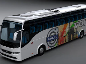 Volvo b9r 4x2 3D Model