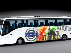 Volvo b9r 4x2 3D Model