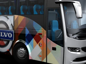 Volvo b9r 4x2 3D Model