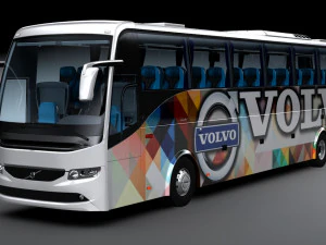 Volvo b9r 6x2 Modello 3D