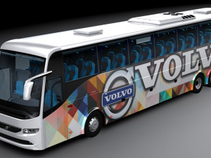 Volvo b9r 6x2 Modelo 3D