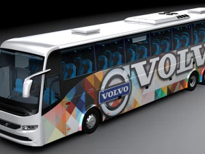 Volvo b9r 6x2 3D Model