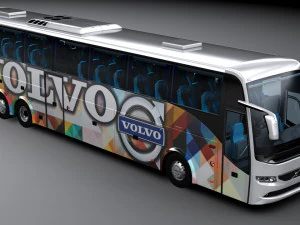 Volvo b9r 6x2 3D Model