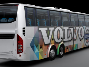 Volvo b9r 6x2 Modelo 3D