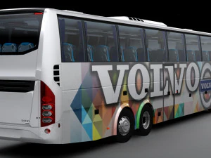 Volvo b9r 6x2 3D Model