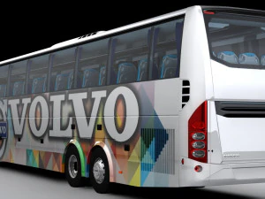Volvo b9r 6x2 3D Model