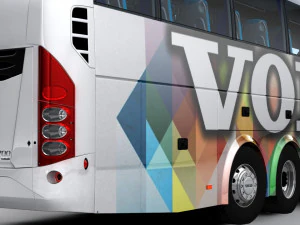 Volvo b9r 6x2 3D Model