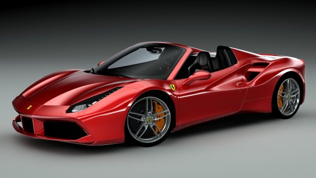 ferrari 488 spyder Modelo 3D .c4d .max .obj .3ds .fbx .stl .blend 