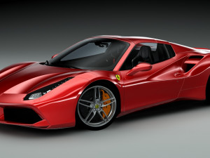 ferrari 488 spyder Modelo 3D